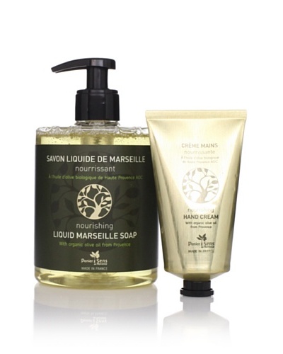 Panier des Sens Organic Olive Oil Liquid Soap & Hand Cream, Set of 2