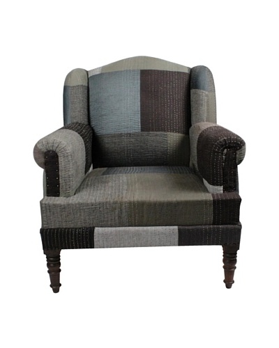 Melange Home Bengali One-of-a-Kind Chair, Mixed Greys