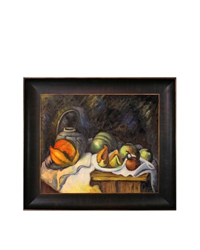 Paul Cézanne Still Life with Melons and Apples Painting with Veine D' or Bronze Scoop by Cezanne