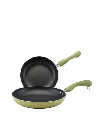 Paula Deen Signature Porcelain 9and 11 Nonstick Skillet Twin Pack [Pear Speckled]