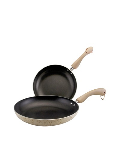 Paula Deen Signature Porcelain 9and 11 Nonstick Skillet Twin Pack [Oatmeal Speckled]