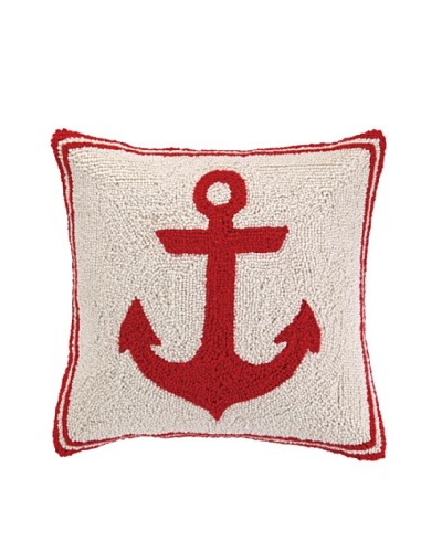 Peking Handicraft Red Anchor Hook Pillow