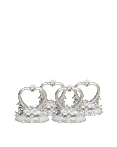 Perfect Wedding Set of 4 Hand-Made Napkin Rings/Place Card Holders