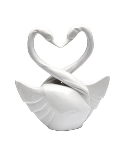 Perfect Wedding Swan Porcelain Cake Topper