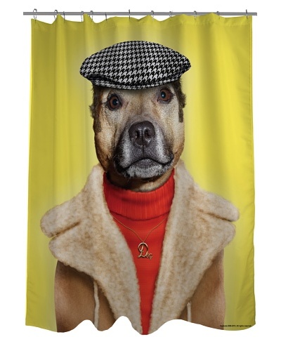 Pets Rock Dog Boy Shower Curtain