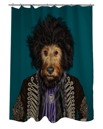 Pets Rock Psychedelic Shower Curtain