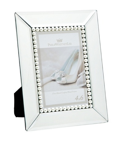 Philip Whitney Mirror & Faux Pearl 4x6 Frame