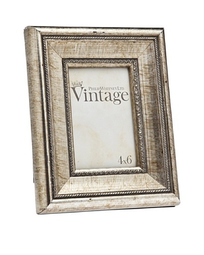 Philip Whitney Vintage Champagne & Black 4x6 Frame