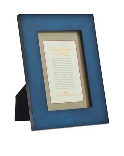 Philip Whitney Blue Burl Marquetry 5x7 Frame