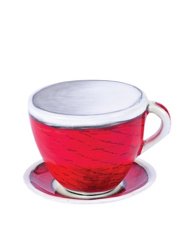 Phillips Collection Large Coffee Cup & Saucer, Red/White