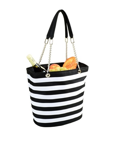 Picnic at Ascot Insulated Cooler Tote [Black/White]