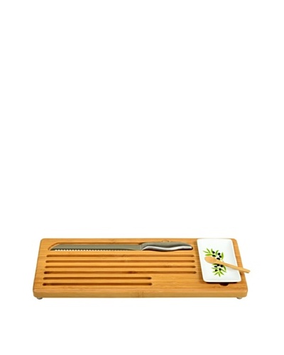 Picnic at Ascot Bread & Dip Board Set, Bamboo