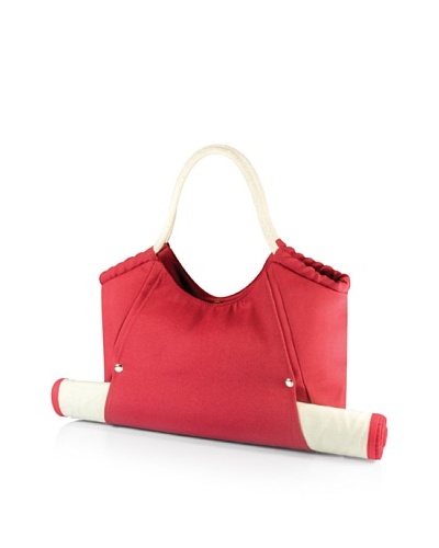 Picnic Time Cabo Beach Tote & Mat [Red]