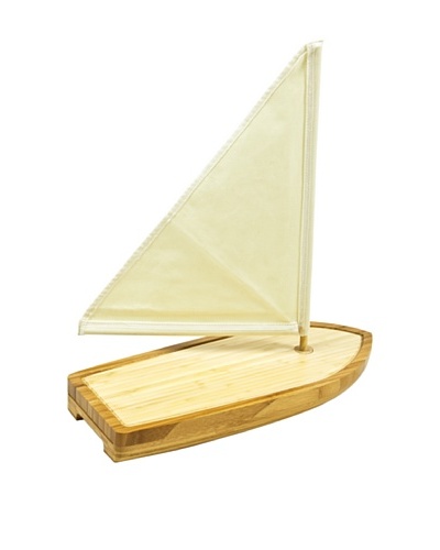 Picnic Time Bamboo Sailboat Cheese Board and Tool Set