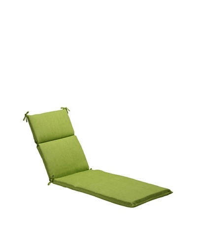 Pillow Perfect Outdoor Baja Textured Solid Chaise Lounge Cushion, Lime Green