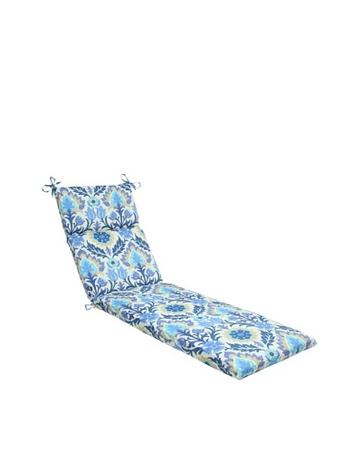Pillow Perfect Outdoor Santa Maria Chaise Lounge Cushion, Azure