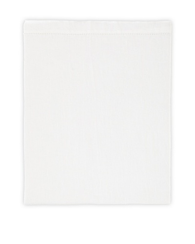 Pom Pom at Home Classica Flat Linen Crib Sheet, White