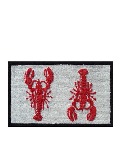 Pop Accents Lobster Rug [Red/White/Black]