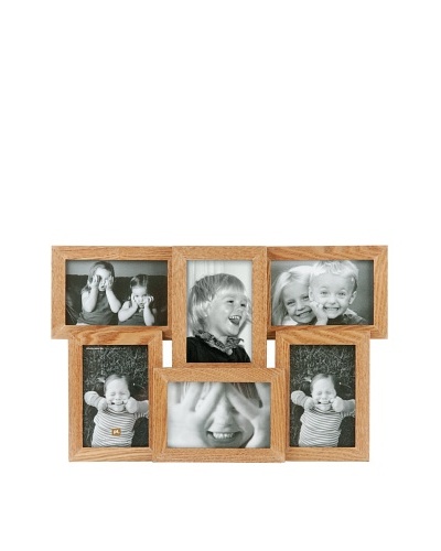 Present Time 6-Photo Collection Frame, Brown