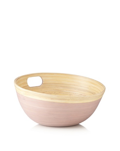 Ecorce d'Orange Hand-Painted Bamboo Salad Bowl