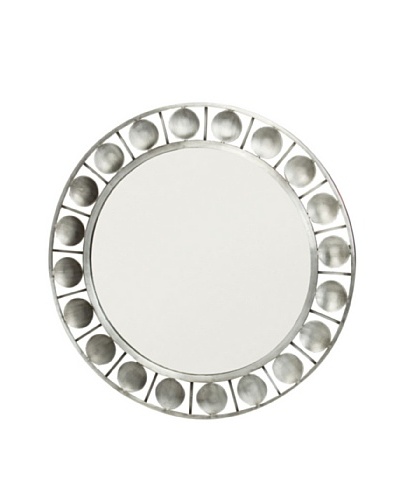 Prima Design Source Nickel-Plated Circles Mirror, Silver