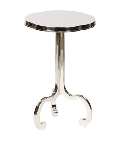 Prima Design Source 3 Legged Clover Table, Nickel