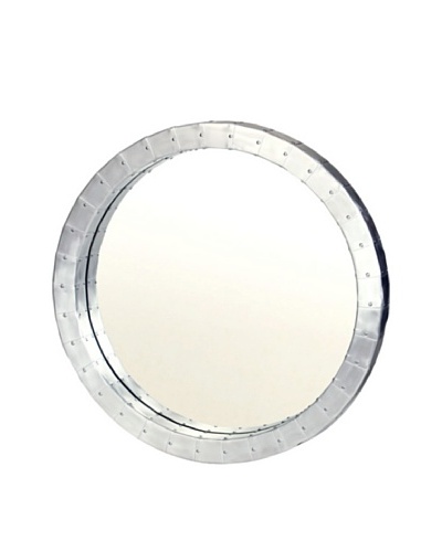 Prima Design Source Aviation-Inspired Metal Mirror, Silver