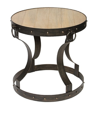 Prima Design Source Iron Accent Table with Reclaimed WoodAs You See