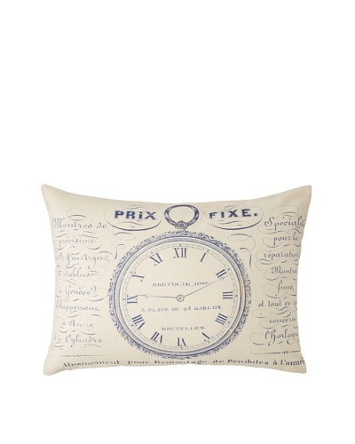 Prints Charming Soho Belgian Time Piece Pillow