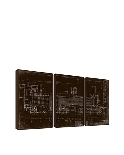 Locomotive Giclée Triptych Box