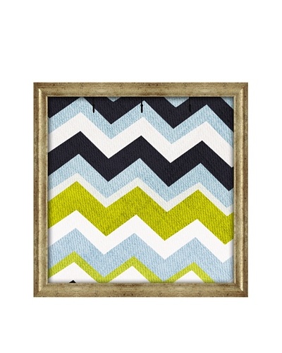 PTM Images Canvas Key/Jewelry Organizer with Foam-Core Backing, Multi Chevron