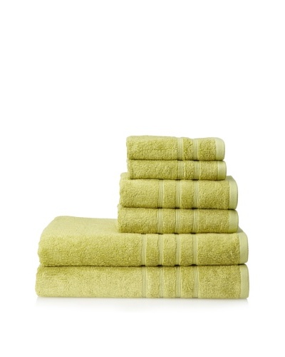 Pure Fiber 6-Piece Viscose from Bamboo Bath Towel Set, Kiwi