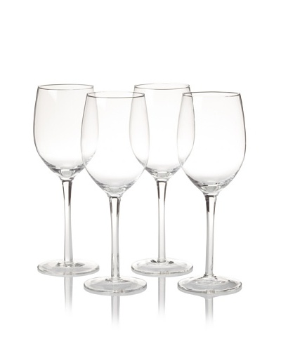 R. Croft by Ravenscroft Crystal Set of 4 Chardonnay Glasses, Clear, 14-Oz.