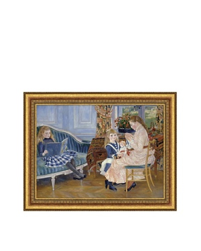 Pierre-Auguste Renoir Children?s Afternoon at Wargemont, 1884 Framed Canvas, 16 x 22