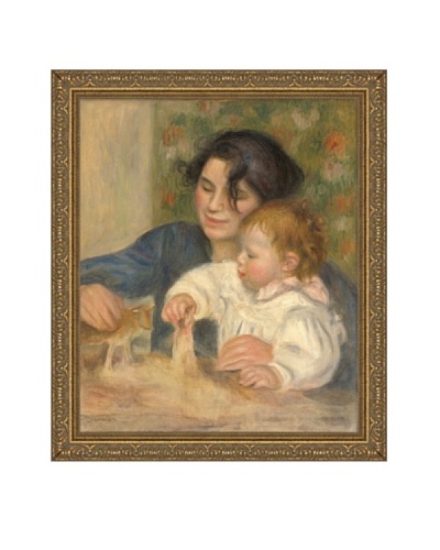 Pierre-Auguste Renoir Gabrielle et Jean, 1895-1896 Framed Canvas, 21″ x 17.5″