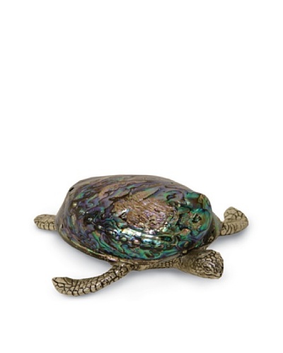 Palecek Silver Pearl Shell Turtle