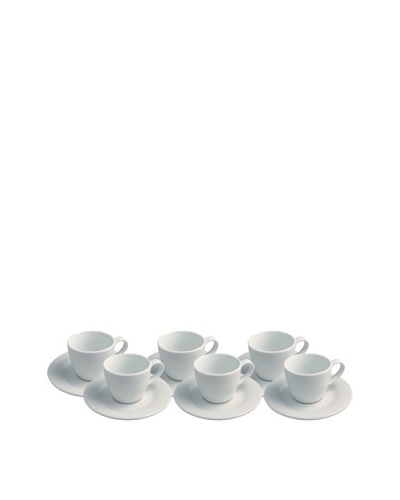 REVOL Set of 6 Mocha Cups & Saucers