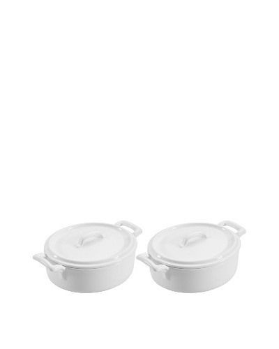 REVOL Set of 2 Oval Cocotte with Lids