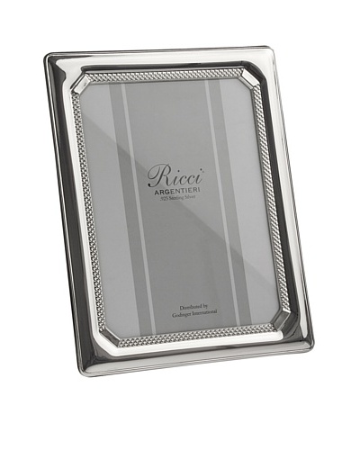 Ricci Tri-Bead Sterling Silver Frame, 5 x 7