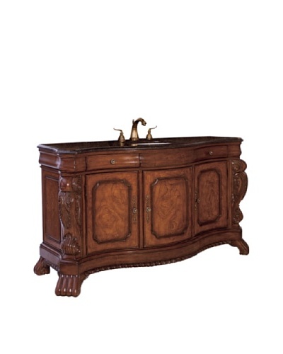 River Road Collection Asbury Sink Chest, Pine/Granite