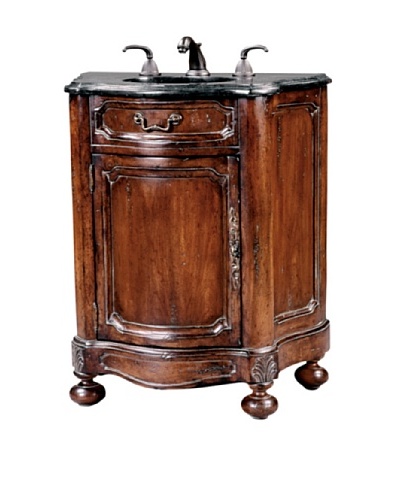 River Road Collection Noble Petite Sink Chest, Antiqued/BlackAs You See