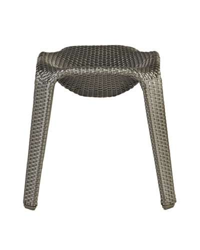 Roche Bobois Bel Air Grey All Weather Stool