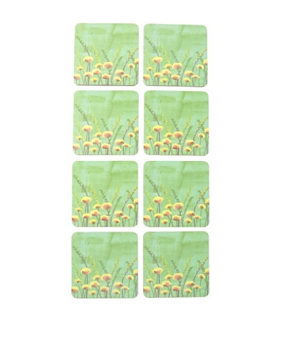 rockflowerpaper Set of 8 Marigolds Drink Coasters