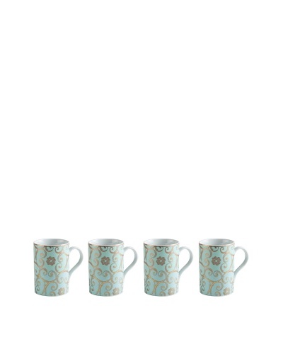 Rosanna Set of 4 Assorted Arabesque 10-Oz. Mugs