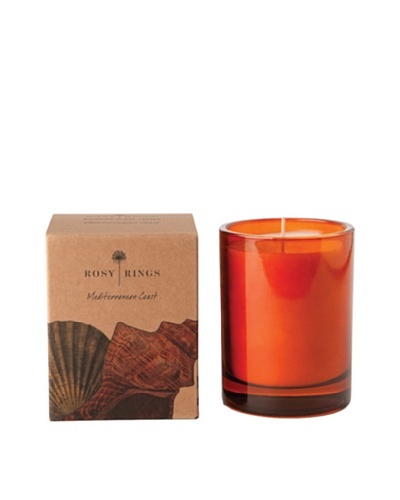 Rosy Rings Botanical Glass Candle, Mediterranean Coast