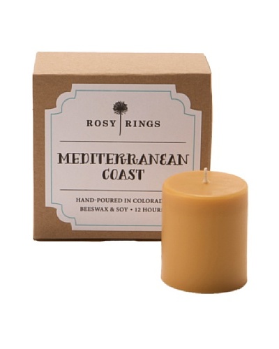 Rosy Rings 4-Pack Votive Candle Gift Box, Mediterranean Coast