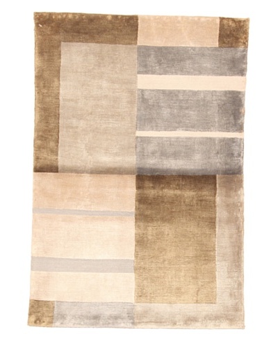 Roubini Moderno Hand Knotted Rug, Multi, 2' x 3'
