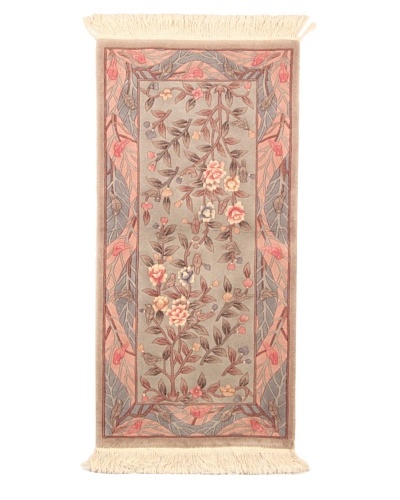 Roubini Chinese Art Deco Hand Knotted Rug, Multi, 4' 2 x 2' 1