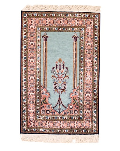 Roubini Srinagar Silk Fine Rug, Multi, 3' 1 x 2'