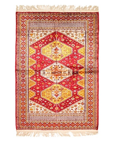 Roubini Sultan Pure Silk Rug, Multi, 5' 8 x 4' 1